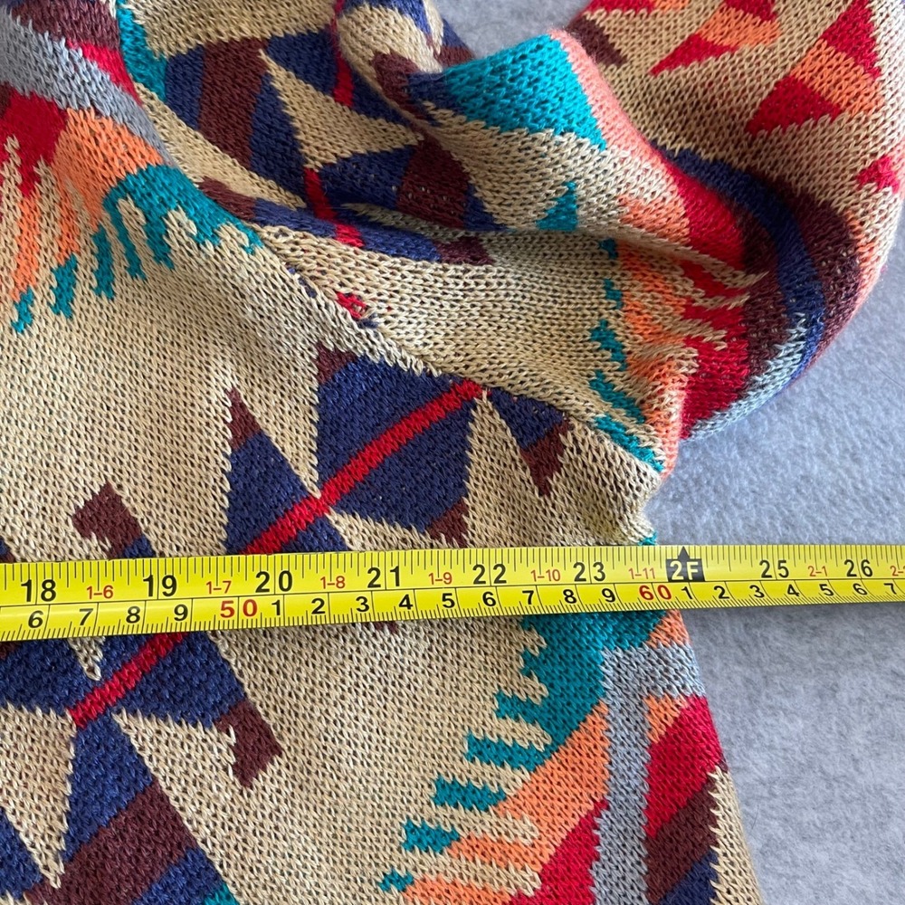 UNIF Oversized Western Aztec‎ Knit Cardigan Sweater XS Cowboycore Boho Festival - Picture 7 of 9